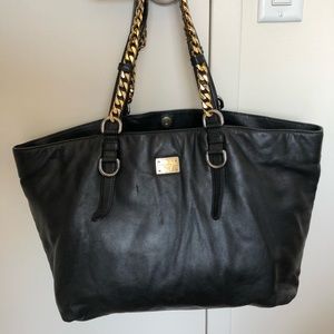 Dolce & Gabbana Black Napa Leather Tote